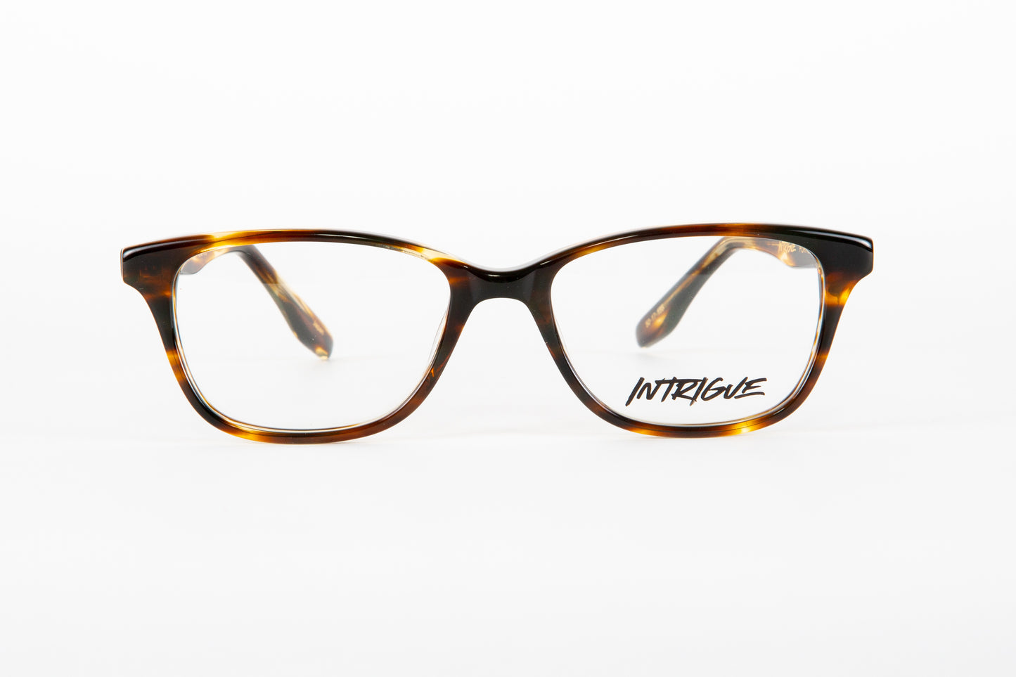 INTRIGUE style FORTE 7 c192 brown wood clear acetate 50-17-135 Japan