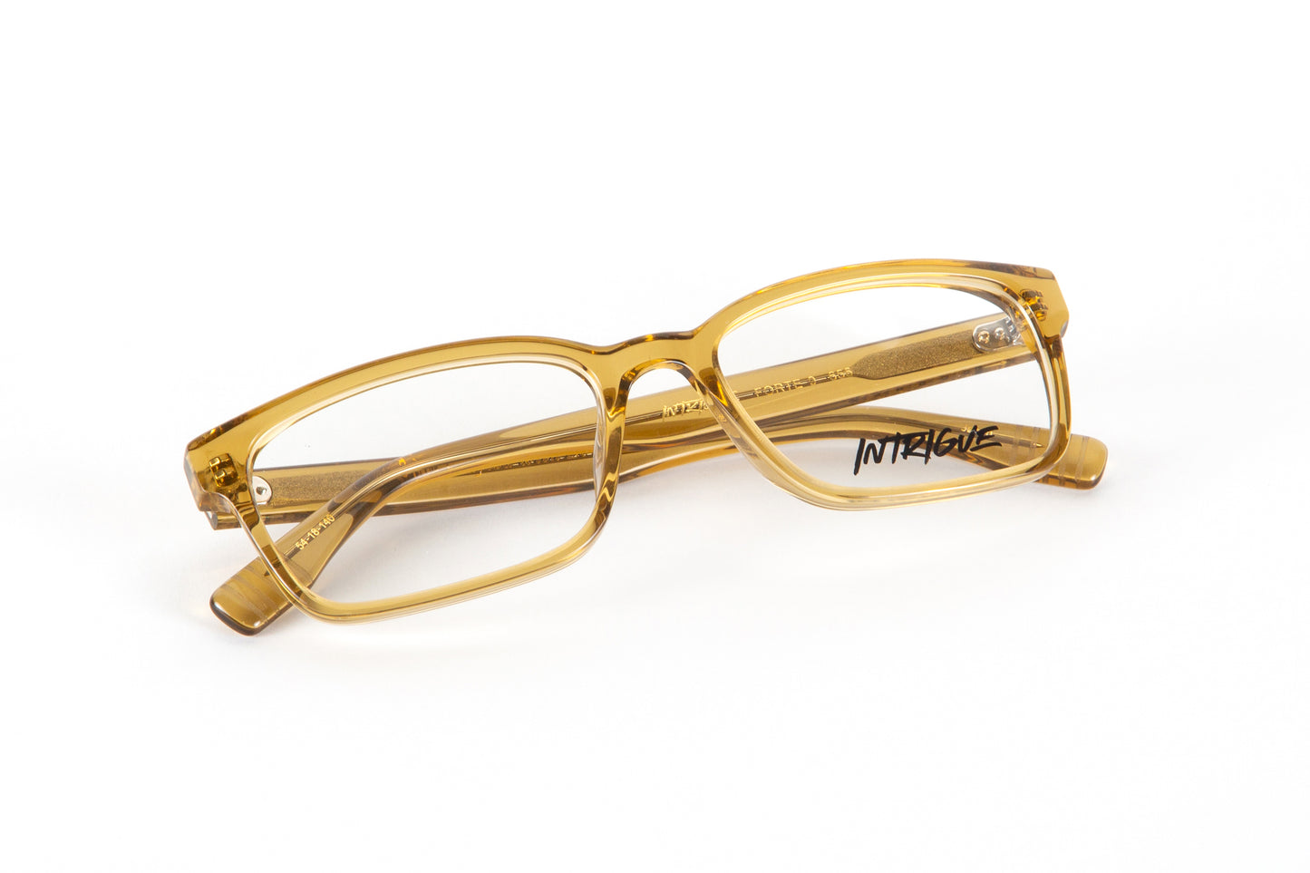 INTRIGUE style FORTE 9 c656 light brown clear acetate 54-18-140 Japan