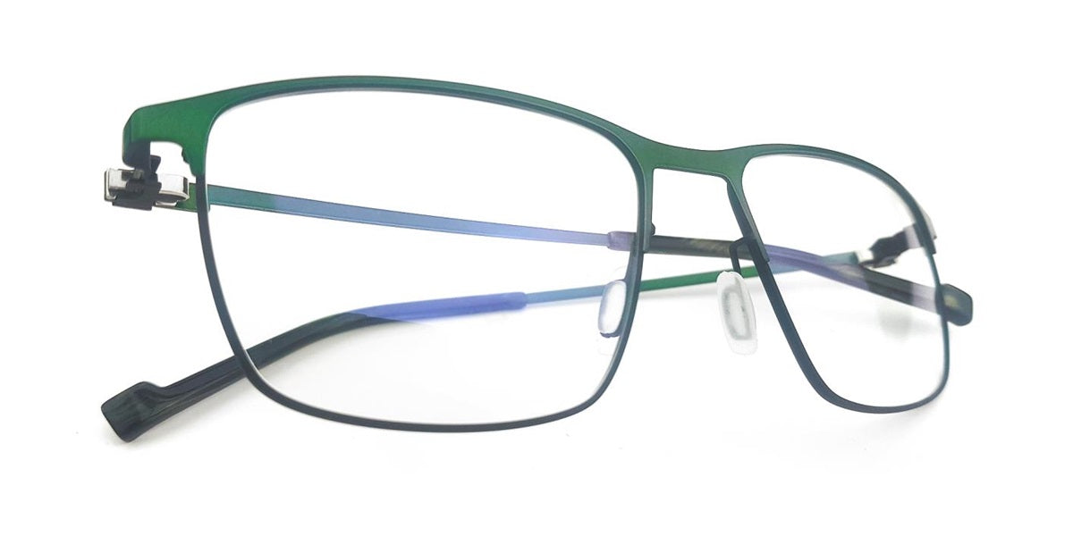 De Stijl THEODOOR 9939 green black size 55-17-145 stainless steel