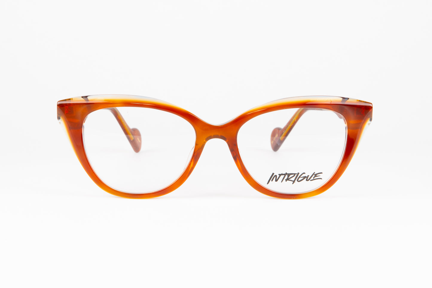 INTRIGUE style YEAH WELL c454 honey brown blue clear acetate 51-17-140 Japan