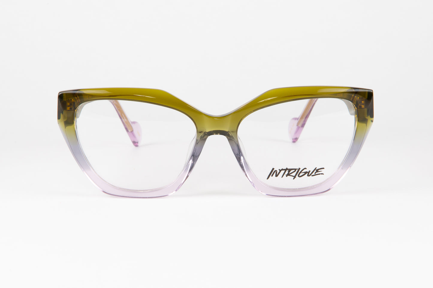 INTRIGUE style F YEAH c211 khaki green fade clear acetate 53-16-145 Japan