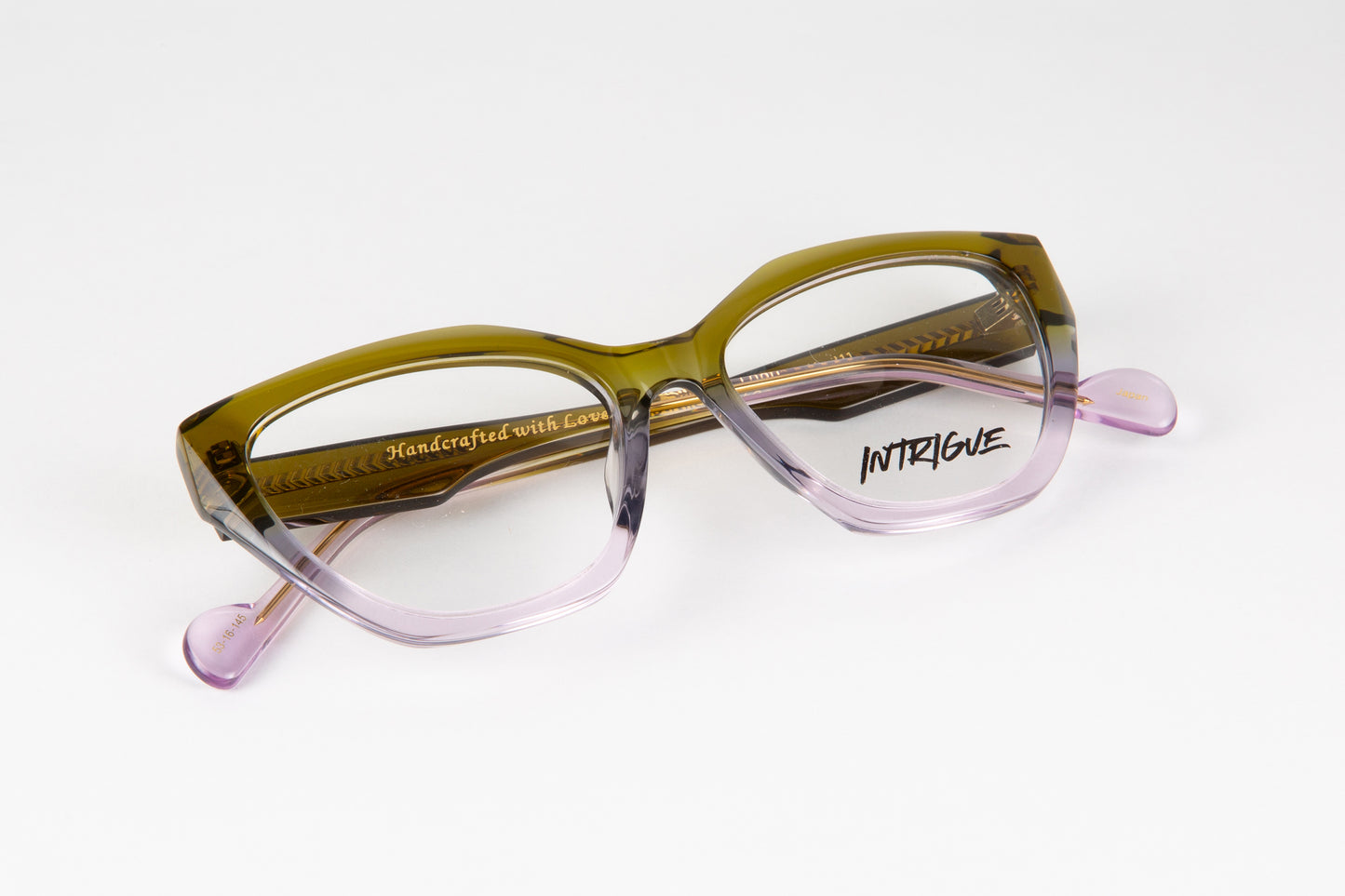 INTRIGUE style F YEAH c211 khaki green fade clear acetate 53-16-145 Japan
