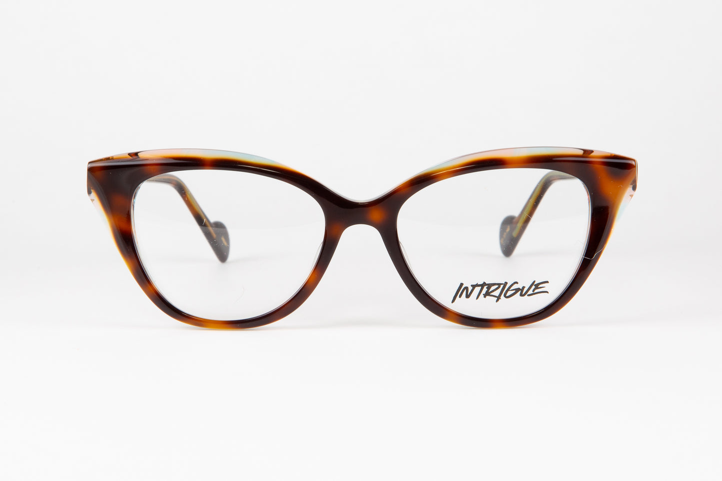 INTRIGUE style YEAH WELL c456 tortoise shell brown blue clear acetate 51-17-140 Japan