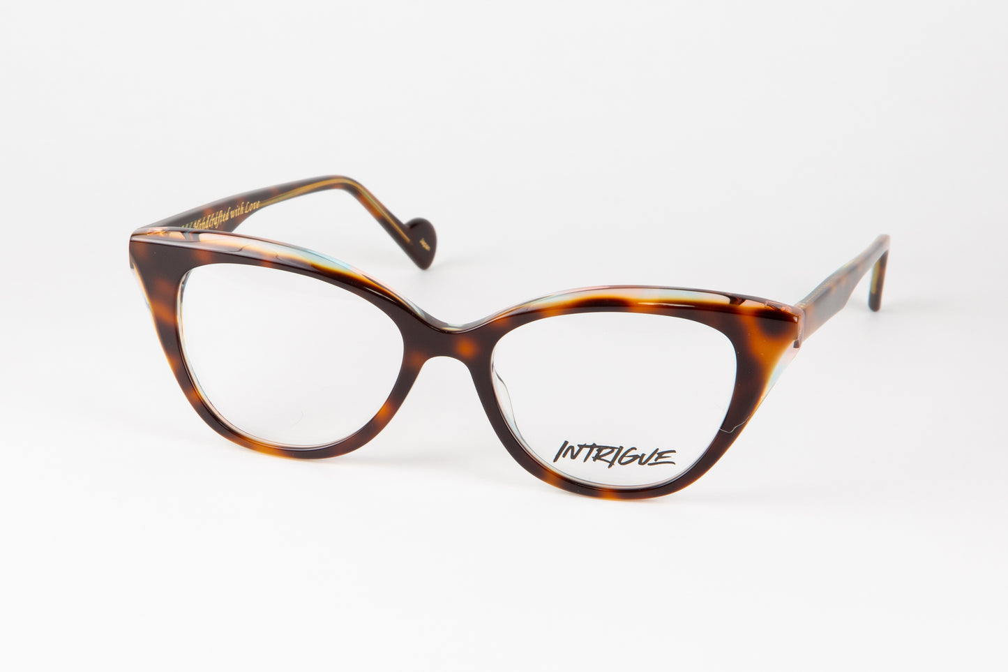 INTRIGUE style YEAH WELL c456 tortoise shell brown blue clear acetate 51-17-140 Japan