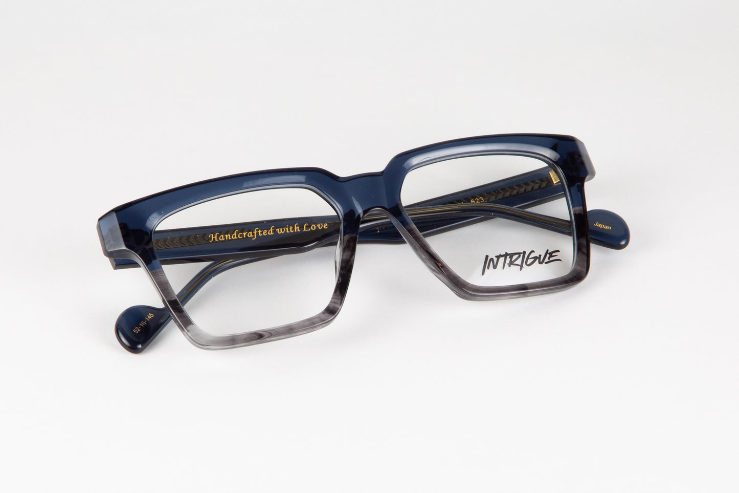 INTRIGUE style SAY YEAH c623 blue grey fade clear acetate 52-16-145 Japan