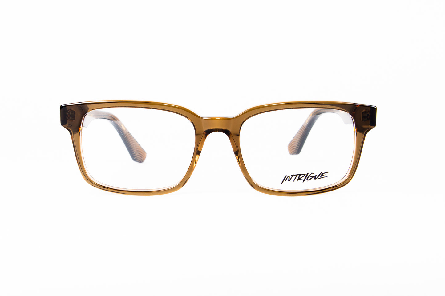 INTRIGUE style FORTE 11 c472 brown clear translucent acetate 55-19-150 Japan