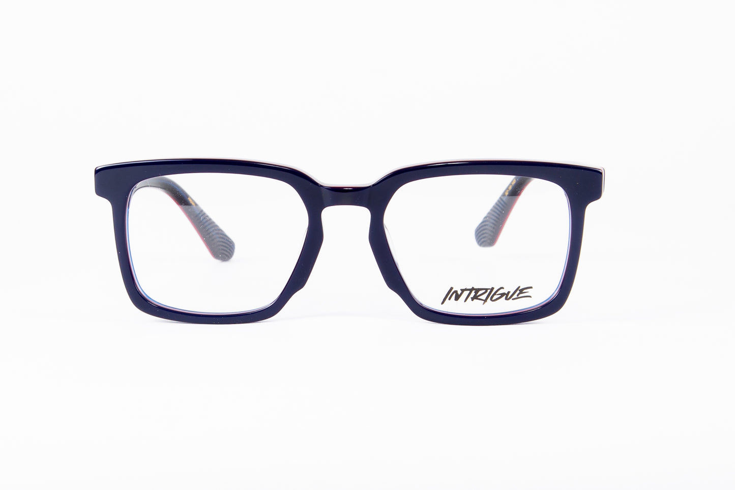 INTRIGUE style FORTE 12 c506 blue red stripe acetate 52-19-145 Japan