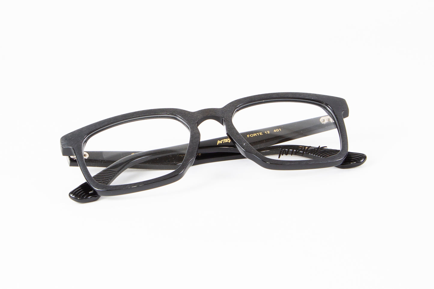 INTRIGUE style FORTE 12 c401 brushed black acetate 52-19-145 Japan