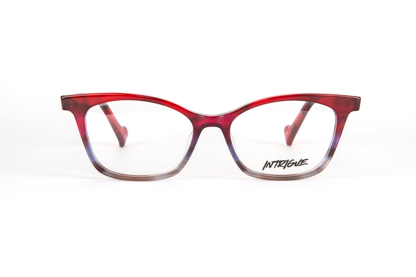 INTRIGUE style FORTE 2 c400 red smoky grey acetate 52-16-140 Japan