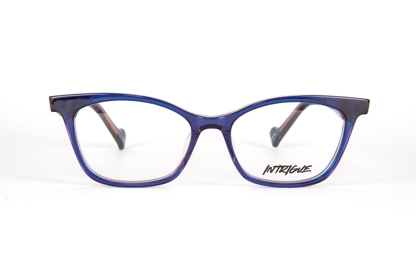 INTRIGUE style FORTE 2 c457 red blue clear acetate 52-16-140 Japan