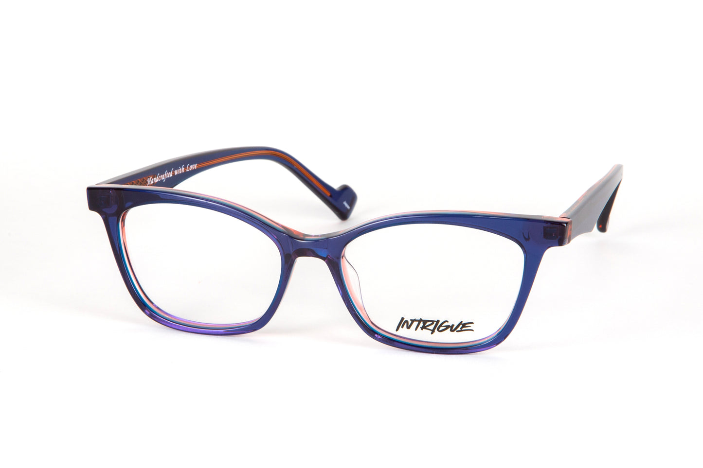 INTRIGUE style FORTE 2 c457 red blue clear acetate 52-16-140 Japan