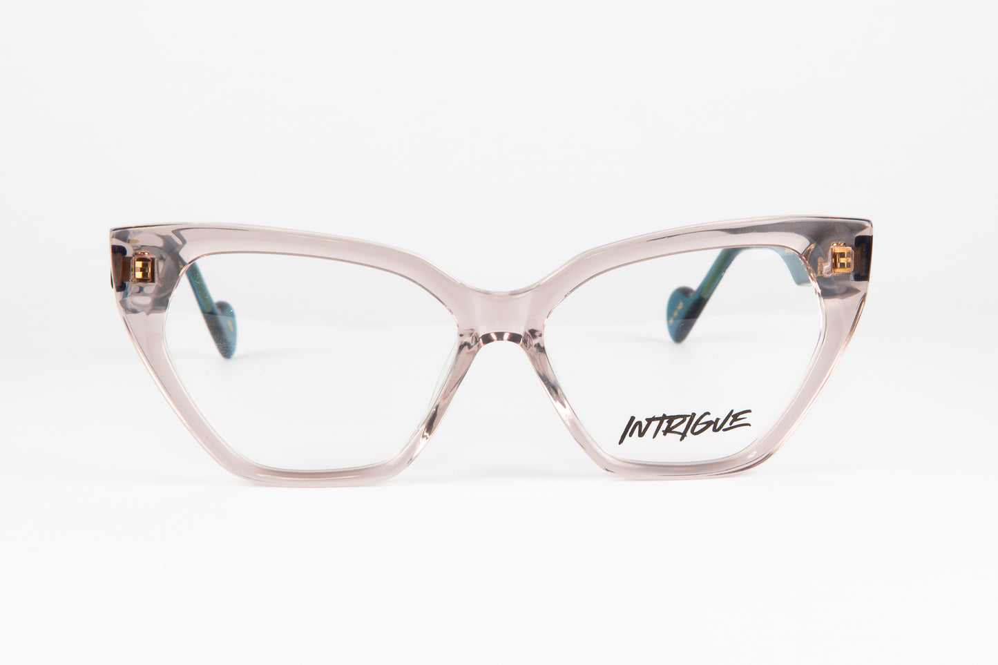 INTRIGUE style HELL YEAH c461 grey clear teal acetate 54-14-145 Japan