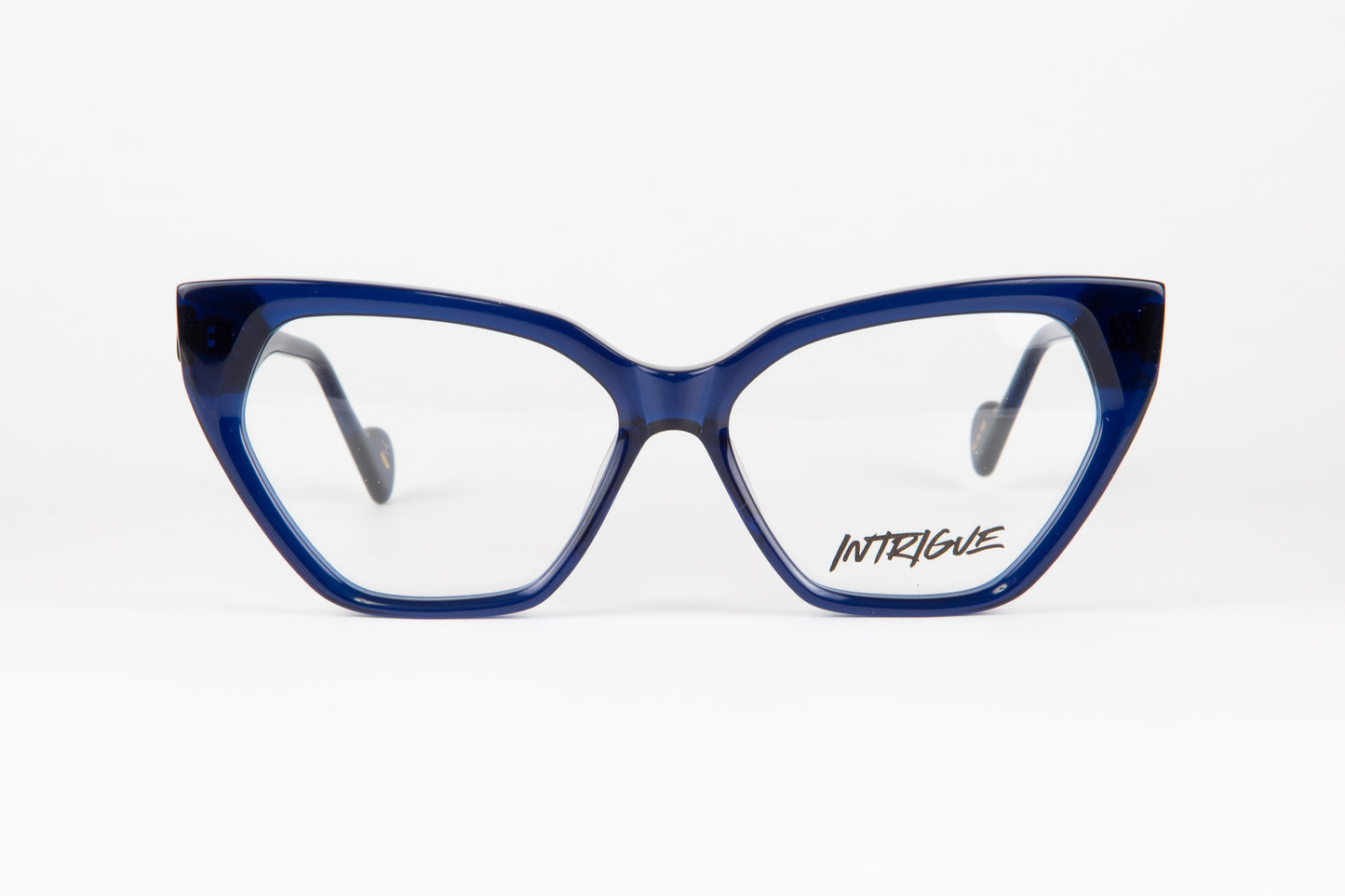 INTRIGUE style HELL YEAH c567 dark blue navy clear acetate 54-14-145 Japan