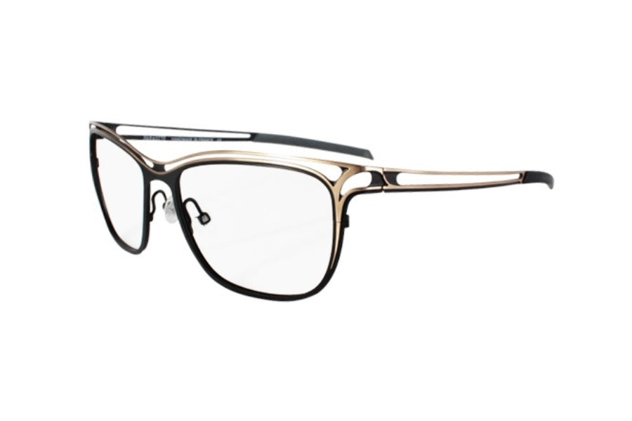 Parasite eyewear VALHALLA 2 c79 black gold matte stainless steel 55-16 made in France