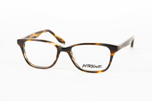 INTRIGUE style FORTE 7 c192 brown wood clear acetate 50-17-135 Japan