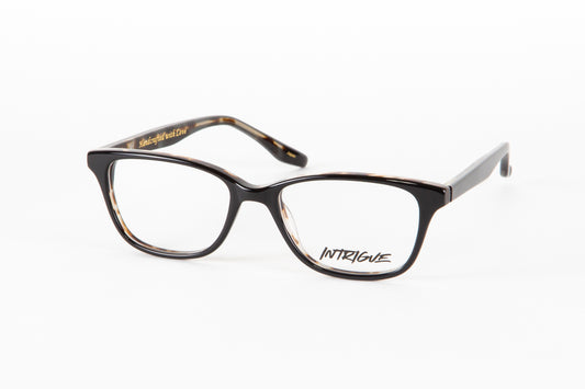 INTRIGUE style FORTE 7 c649 black brown grey clear acetate 50-17-135 Japan