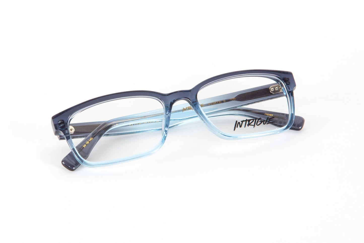 INTRIGUE style FORTE 9 c206 blue grey fade clear acetate 54-18-140 Japan