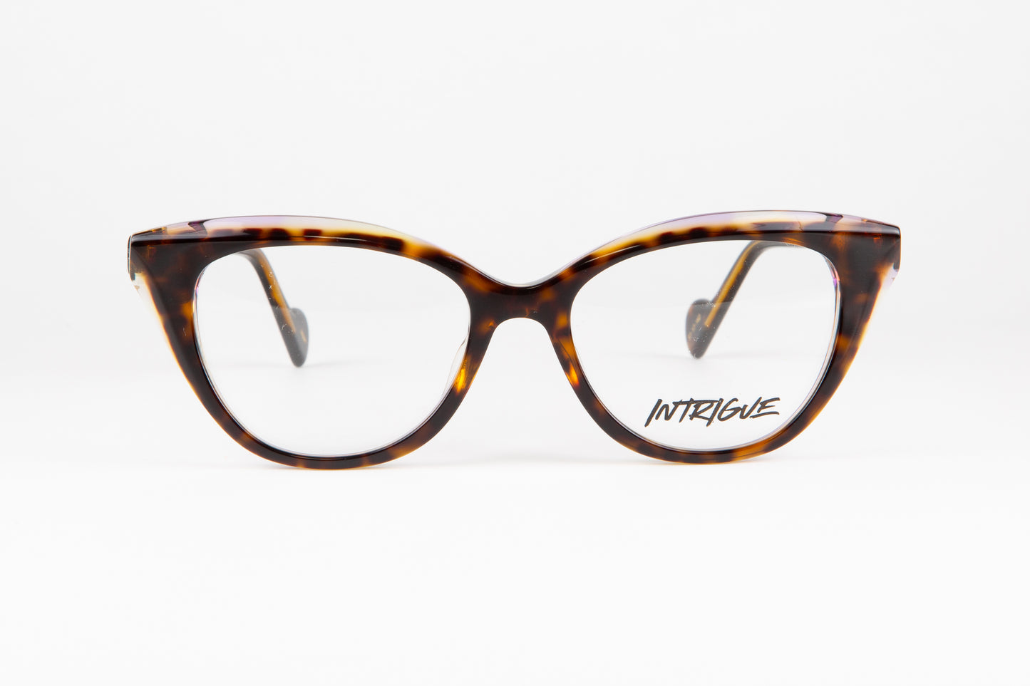 INTRIGUE style YEAH WELL c452 tortoise shell brown purple clear acetate 51-17-140 Japan