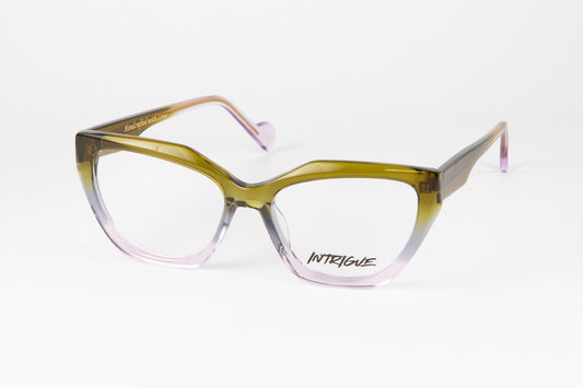 INTRIGUE style F YEAH c211 khaki green fade clear acetate 53-16-145 Japan