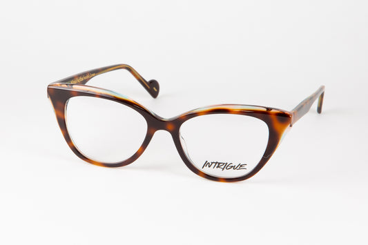 INTRIGUE style YEAH WELL c456 tortoise shell brown blue clear acetate 51-17-140 Japan