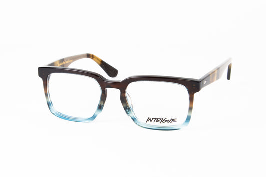 INTRIGUE style FORTE 12 c847 brown fade into blue petrol acetate 52-19-145 Japan
