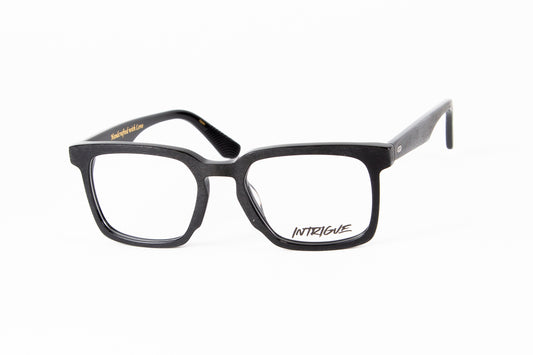 INTRIGUE style FORTE 12 c401 brushed black acetate 52-19-145 Japan