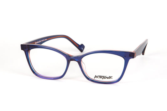 INTRIGUE style FORTE 2 c457 red blue clear acetate 52-16-140 Japan