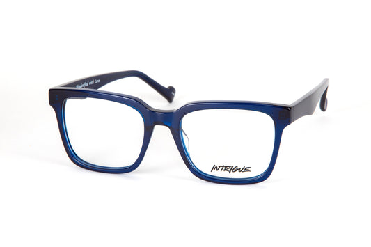 INTRIGUE style FORTE 3 c128 navy blue clear acetate 53-19-145 Japan