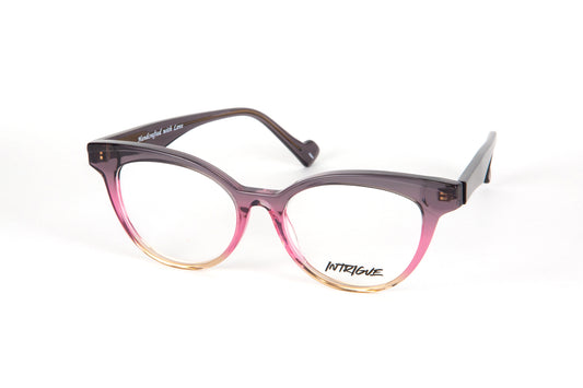 INTRIGUE style FORTE 5 c401 grey purple fade clear acetate 53-17-140 Japan