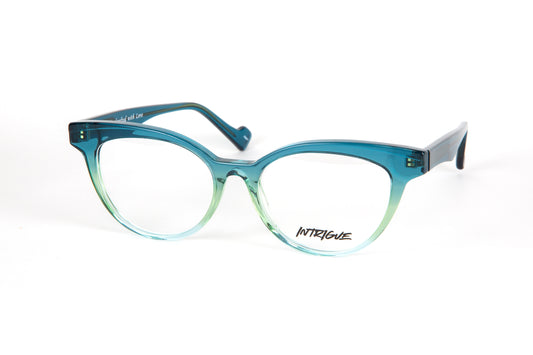 INTRIGUE style FORTE 5 c402 turquoise fade clear acetate 53-17-140 Japan