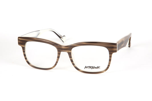 INTRIGUE style FORTE 6 c180 grey white horn acetate 53-18-145 Japan