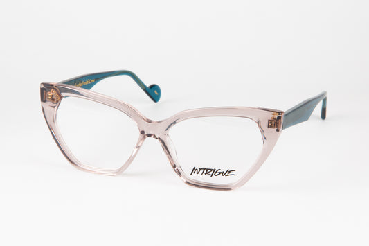 INTRIGUE style HELL YEAH c461 grey clear teal acetate 54-14-145 Japan