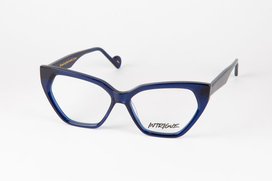 INTRIGUE style HELL YEAH c567 dark blue navy clear acetate 54-14-145 Japan