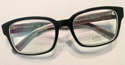 LOUIS BELGIUM eyeglasses frame Greenling 1006 black grey white clear