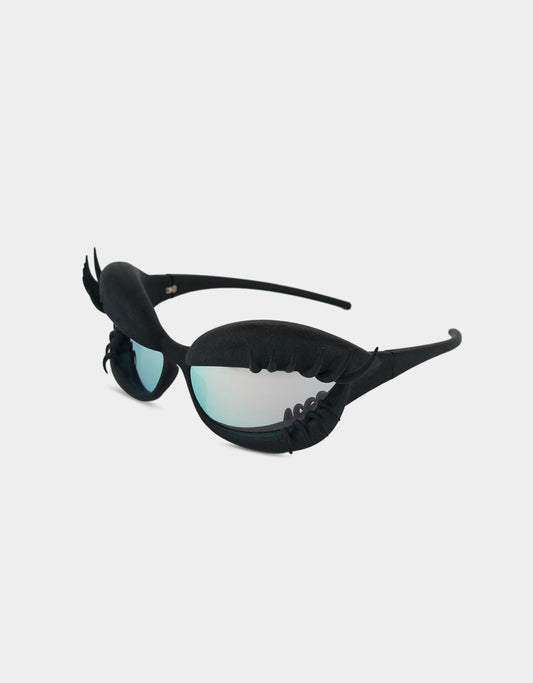 Parasite Eyewear 3D printed sunglasses VENUS TRAP black made in France