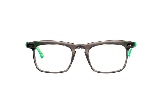 matttew Belgium style GOBAIN 908 grey neon green acetate 50-22-150 made in France