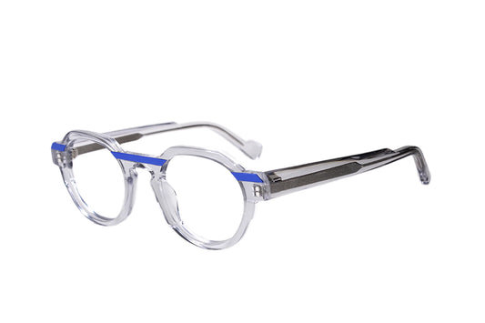 ACID / NOEGO eyeglasses frame HYMNE 5 c04 clear blue acetate size 47-22