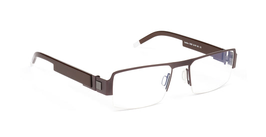 De Stijl JACOBUS 0608 rectangular metal grey brown size 54-19-140