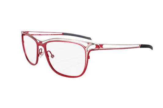 Parasite eyewear VALHALLA 2 c64 red silver matte stainless steel 55-16 made in France