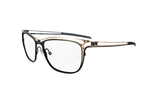 Parasite eyewear VALHALLA 2 c79 black gold matte stainless steel 55-16 made in France